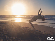 Salto im Sonnenuntergang