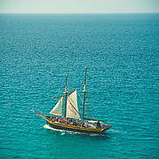 historischer Lastensegler beim Piraten Familienausflug