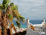 Blick auf den Atlantik von der Surfcamp Terrasse Blick auf den Atlantik von der Surfcamp Terrasse