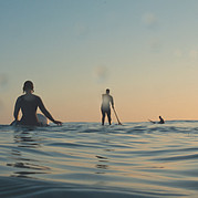 mit dem SUP ins Line Up paddeln mit dem SUP ins Line Up paddeln