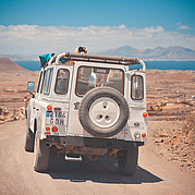 Landrover im Norden von Fuerteventura