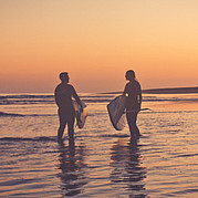 SUP bei Sonnenuntergang in Jandia