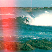 Wellenreiten, Surfer in Barrel