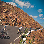 Fahrradtour bergab zu den Höhlen von Ajuy