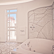 Surf Villa La Pared, Bad im Appartement