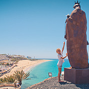 keine Strömung, ideal für kleine Kinder, der Strand von Morro Jable