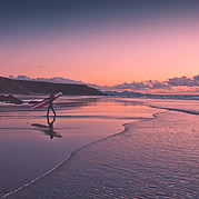 Epischer Sonnenuntergang an der Westküste von La Pared – Surfspot Fuerteventura