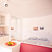 kleine Küche im Appartement Agua in La Pared