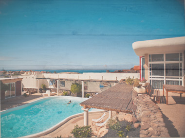 Surfcamps Fuerteventura, Villa mit Pool am Surfspot
